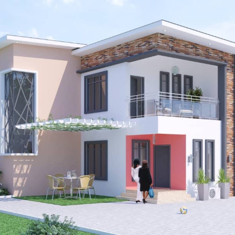 5 bedroom duplex fully detached at life camp2